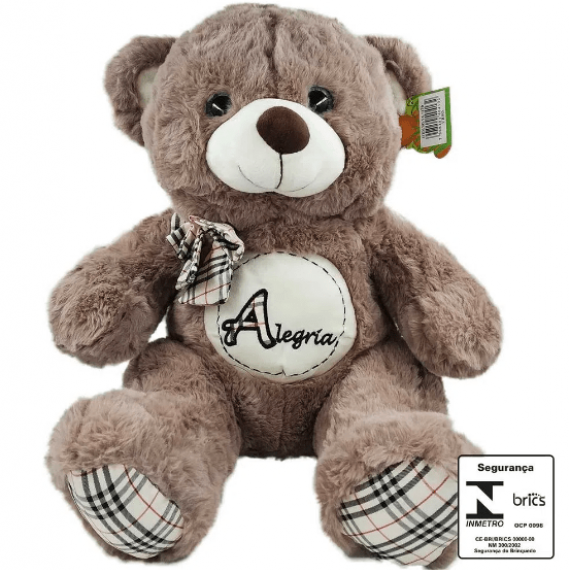 URSO CINZA ALEGRIA 38 CM